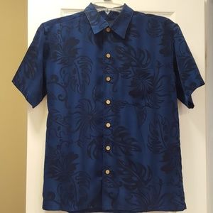 Island tropics boy's button down shirt